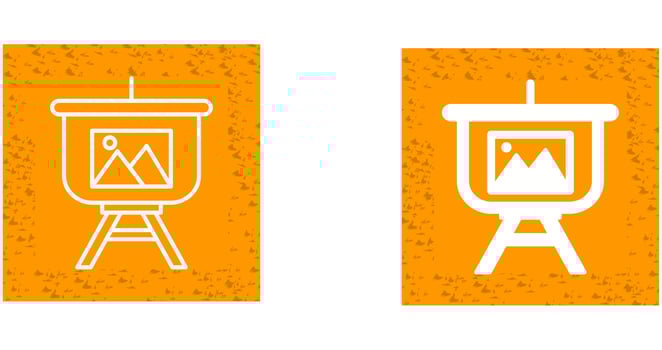 Gallery Presentation Vector Icon