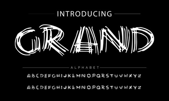 ABSERVE BRUSH Signature Font Calligraphy Logotype Script Brush Font Type Font lettering handwritten vector
