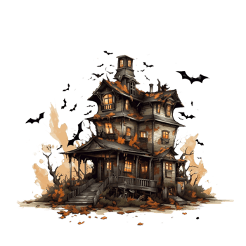 Halloween illustration element, png