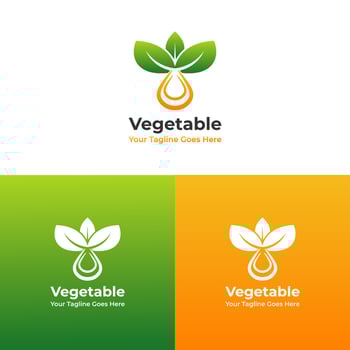 Vegetable Logo Vector Design, Plant Logo, Vegetable, Fruit, Food Logo Design. This logo is suitable for your business