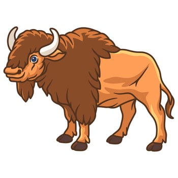 Free vector bundle of cute bull animals for sacrifice and Eid al-Adha