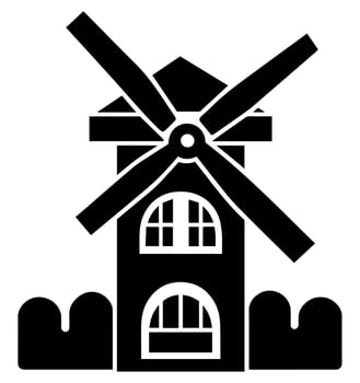 windmill vector icon website ux ui