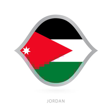 Jordan national team flag in style for international basketball competitions. vector