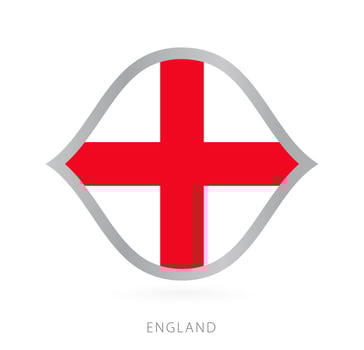 England national team flag in style for international basketball competitions. vector