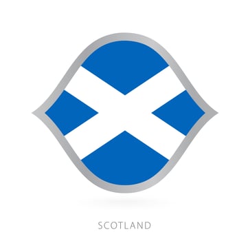 Scotland national team flag in style for international basketball competitions. vector