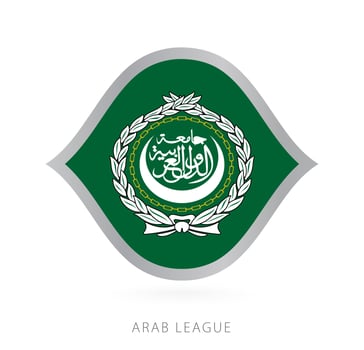 Arab League national team flag in style for international basketball competitions. vector