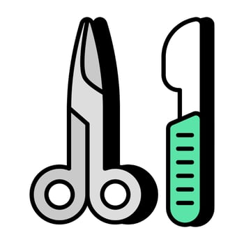 Premium download icon of surgical tools vector