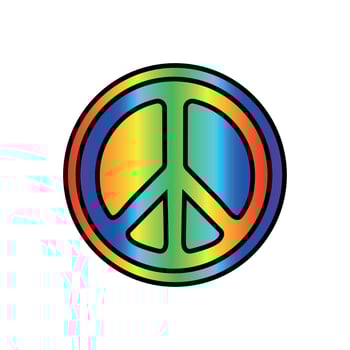 multicolored symbol of the world of art, sign of the world sign, hippie art with, text, world world, vector