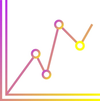 Statistical Graph Vector Icon