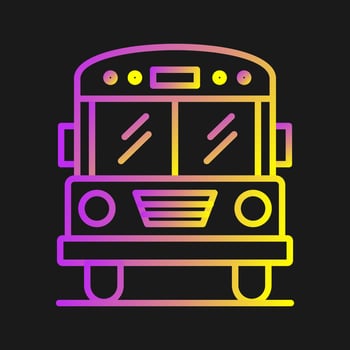 School Bus Vector Icon