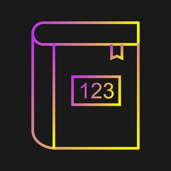 Math Book Vector Icon