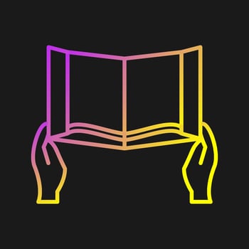 Reading Holy Book Vector Icon