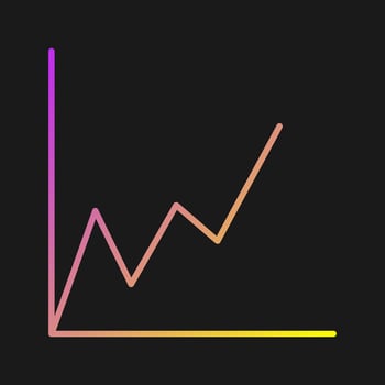 Graph Vector icon