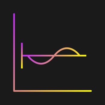 Cosine Graph Vector Icon
