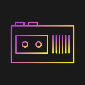 Tape Recorder Vector Icon