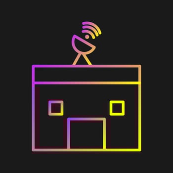 News Station Vector Icon