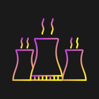 Nuclear Plant Vector Icon