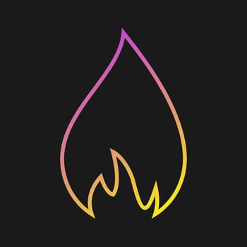 Flame Vector Icon