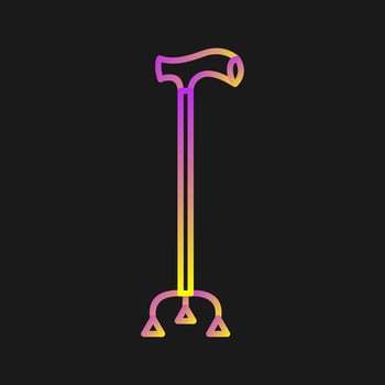 Walking Stick Vector Icon