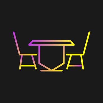 Lunch Table Vector Icon
