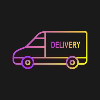 Delivery Car Vector Icon