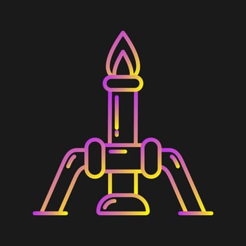 Chemistry Candles Vector Icon