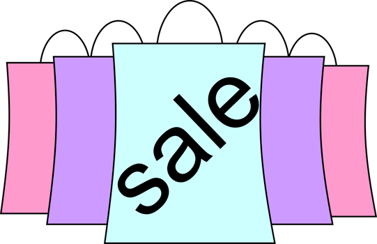 simple color graphic drawing with black outline of paper bags from the store, isolated element, decor png
