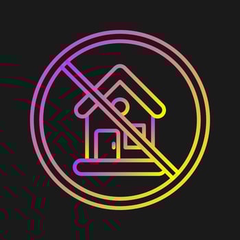 No House Vector Icon