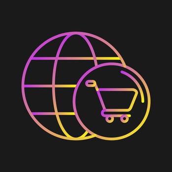 World Cart Vector Icon