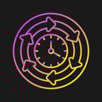 Processing Time Vector Icon