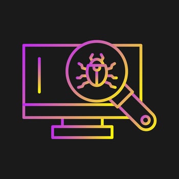 Search Virus Vector Icon