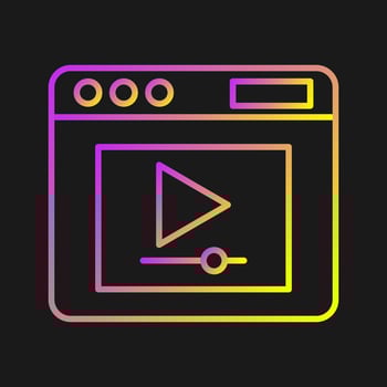 Video Player Vector Icon