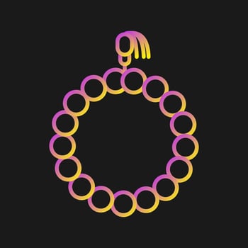 Tasbih Vector Icon
