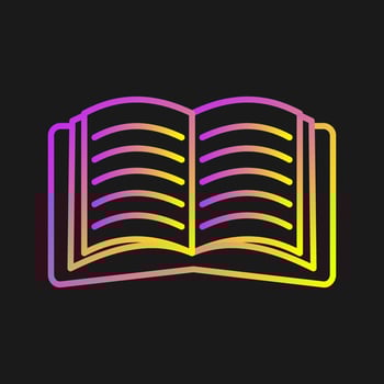 Open Book Vector Icon