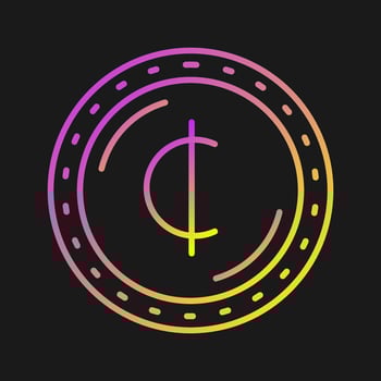Cedis Currency Vector Icon