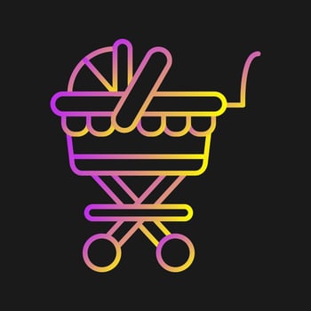 Baby Carriage Vector Icon