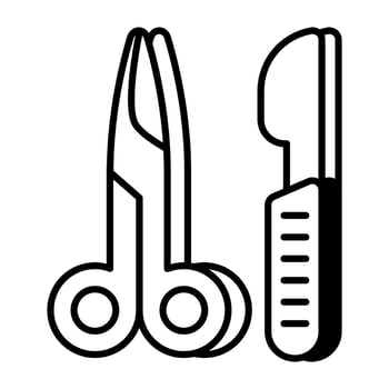 Premium download icon of surgical tools vector