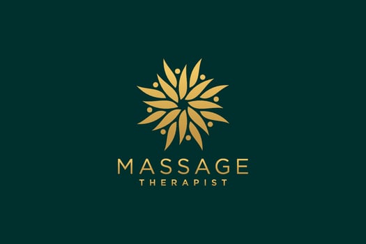 Massage Logo Design. Vector illustration for female business.