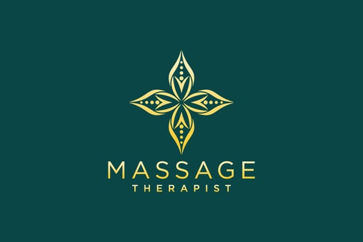 Massage Logo Design. Vector illustration for female business.