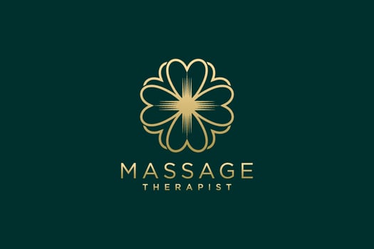 Massage Logo Design. Vector illustration for female business.