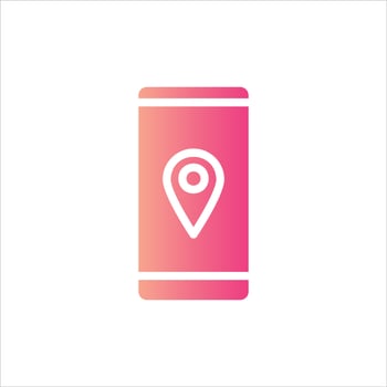 cellphone in flat design style vector