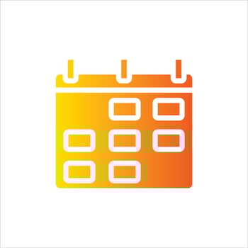 calendar in flat design style vector