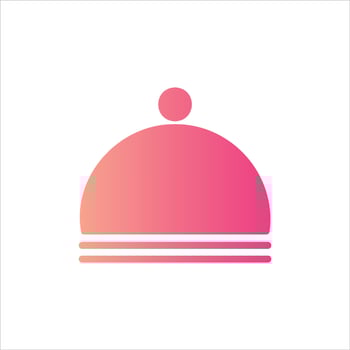 food cover in flat design style vector