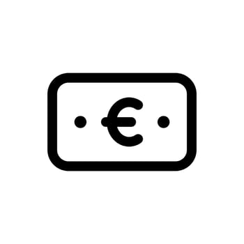 Simple Euro icon. The icon can be used for websites, print templates, presentation templates, illustrations, etc vector