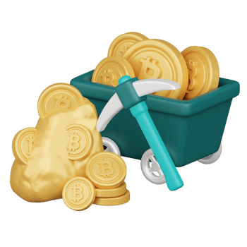 Mining Rig 3d cryptocurrency investment icon png