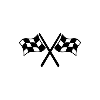 Flag race icon symbol vector. on white background vector