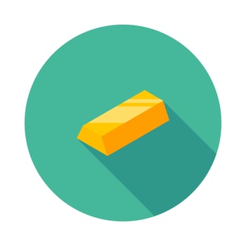 Gold Bar icon vector isometric. Flat style vector illustration.