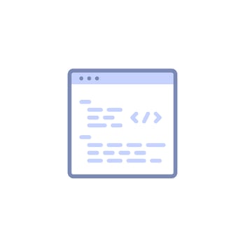 Code Coding Custom Development Icon vector