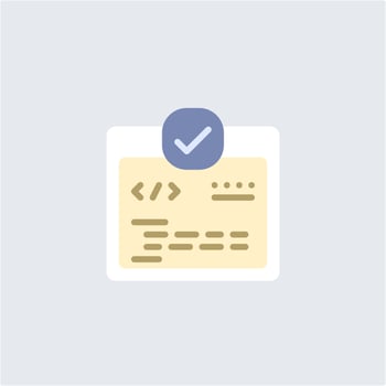Development Clean Code Icon vector
