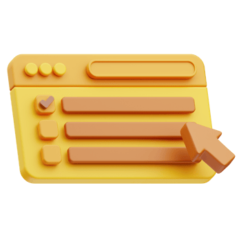 Test Board Online Education 3D Illustration png